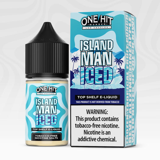 Island Man Iced by One Hit Wonder Salt Series 30mL with Packaging