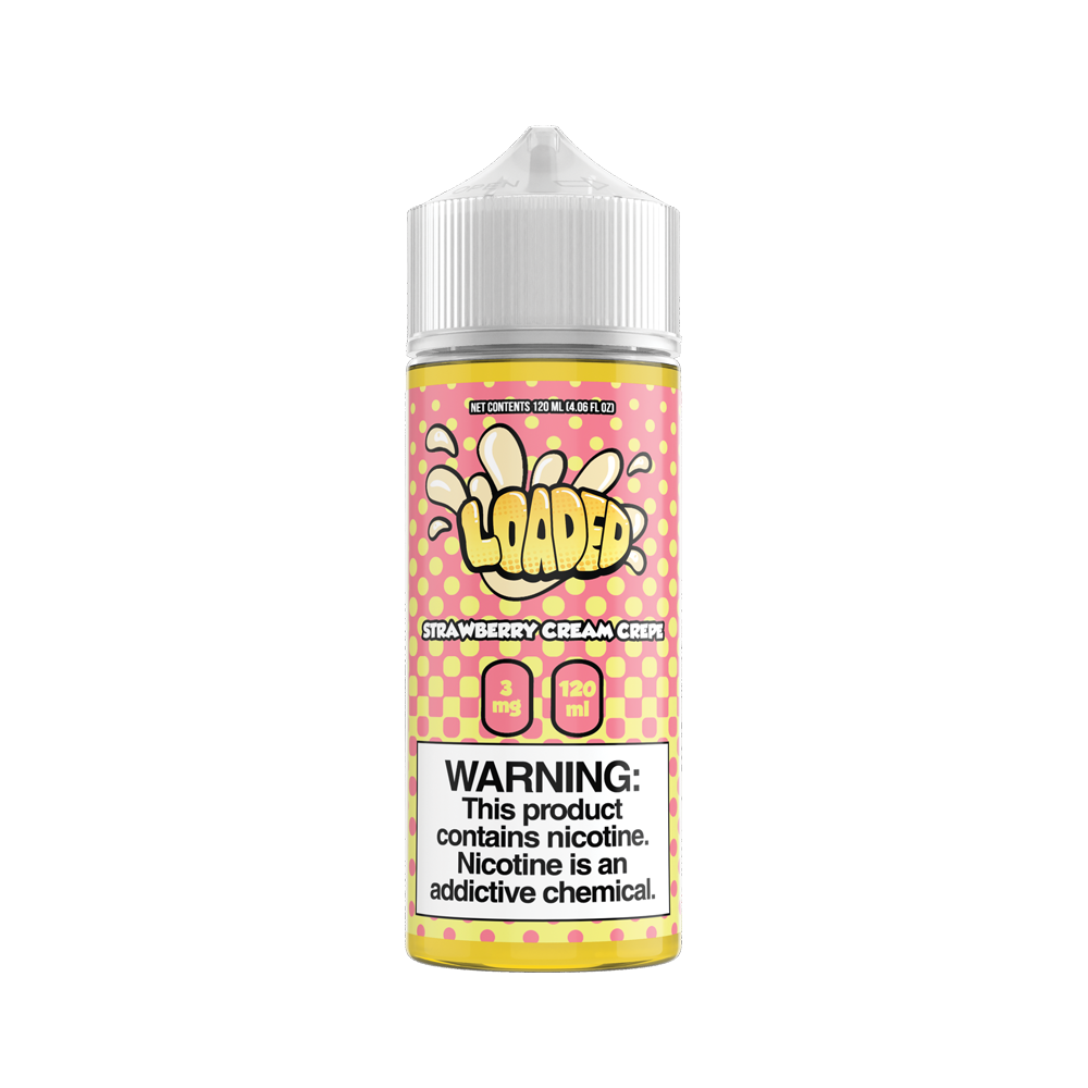 Strawberry Cream Crepe by Loaded Series 120ml Bottle