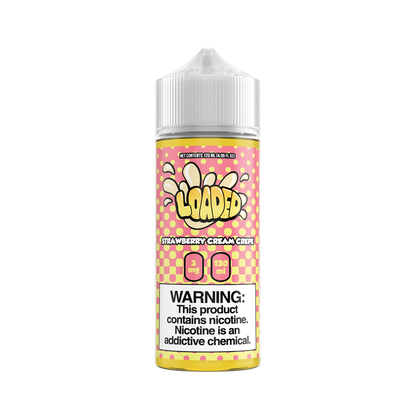 Strawberry Cream Crepe by Loaded Series 120ml Bottle