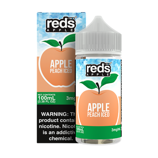 Peach Iced | 7Daze Reds | 100mL with packaging