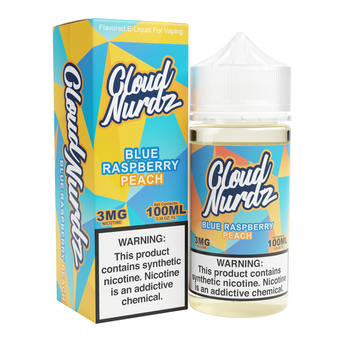 Peach Blue Razz by Cloud Nurdz Series 100mL with Packaging