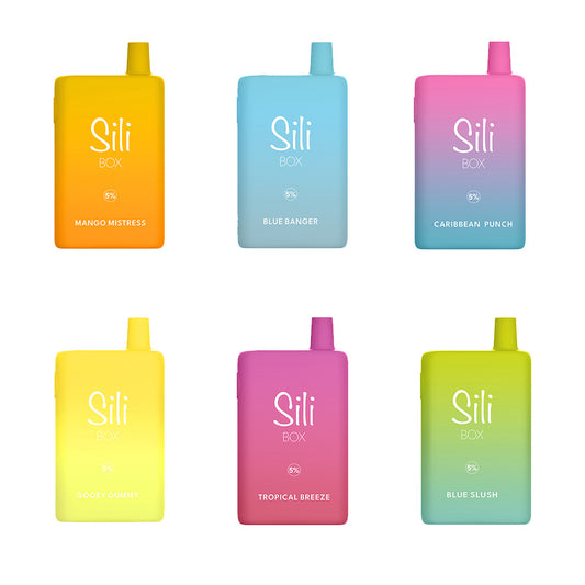 Sili Box Disposable 6000 Puffs 16mL 50mg Group Photo