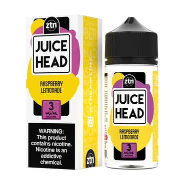 Juice Head Raspberry Lemonade SubOhm Vape Liquid 100mL with Packaging