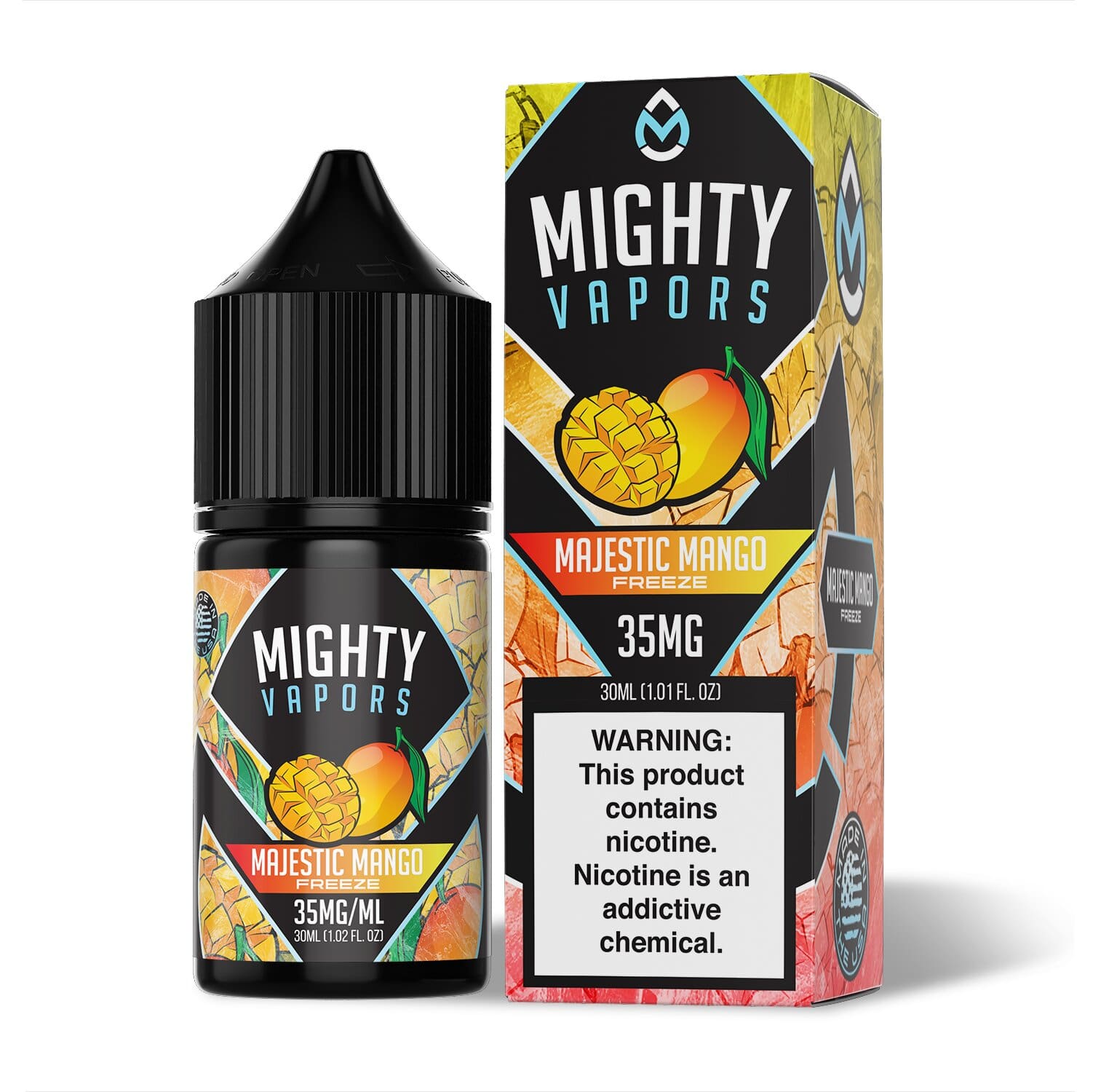 Majestic Mango Freeze by Mighty Vapors Salt Series E-Liquid 30mL (Salt Nic) with Packaging