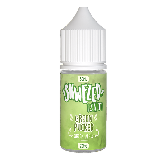 Green Pucker (Green Apple) by Skwezed Salt Series 30mL bottle