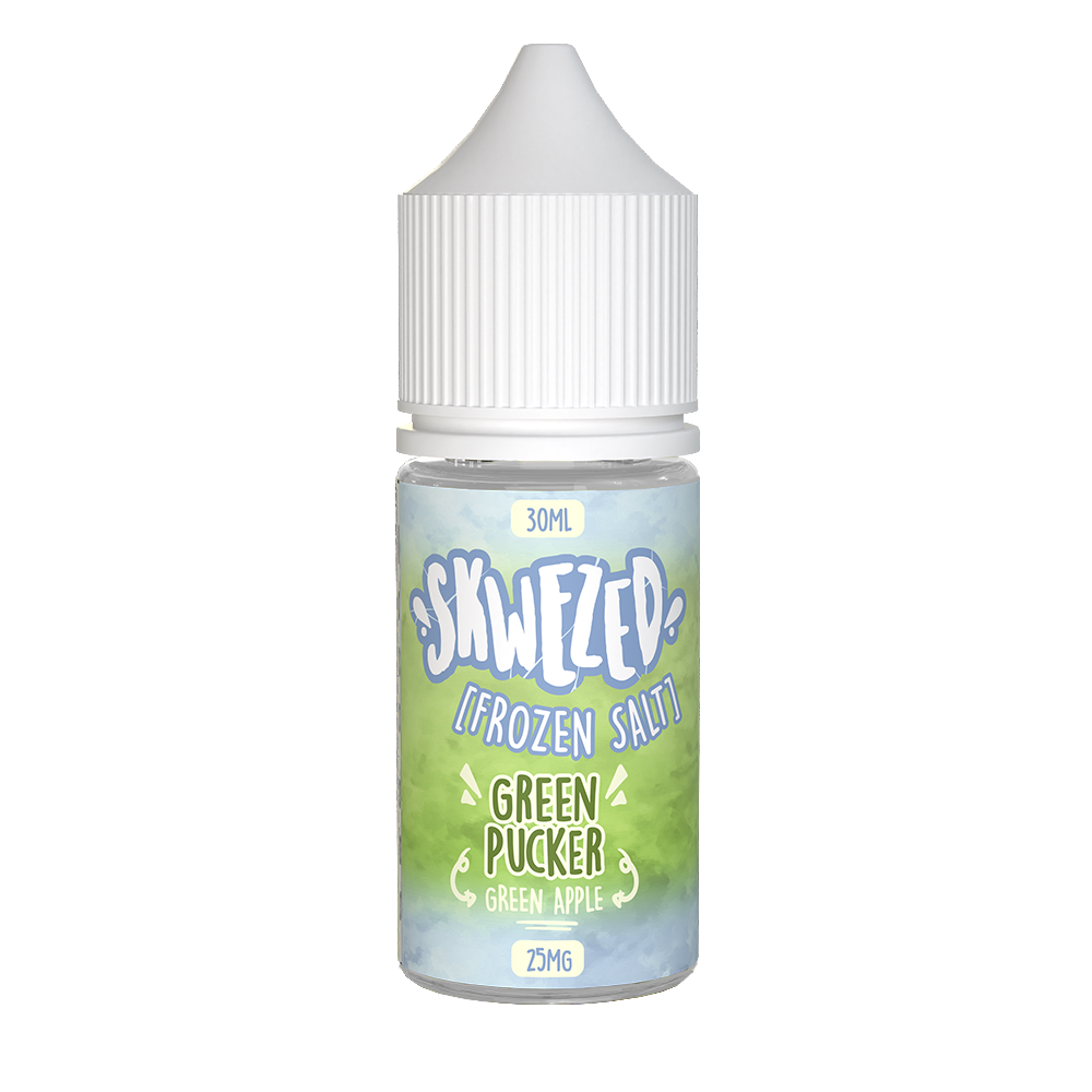 Frozen Green Pucker (Green Apple Ice) by Skwezed Salt Series 30mL bottle