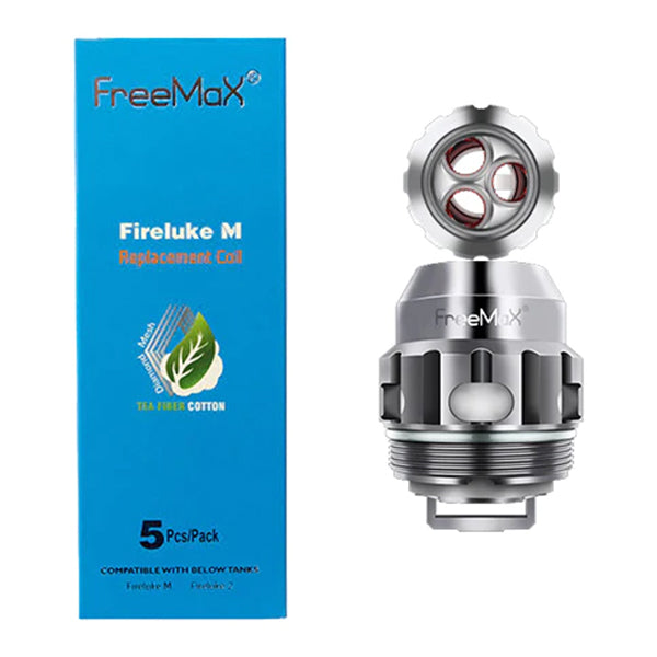 FreeMax TX Replacement Coils Fireluke 2 Tank Pack of 5 - Tx3 Mesh 0.15ohm with packaging