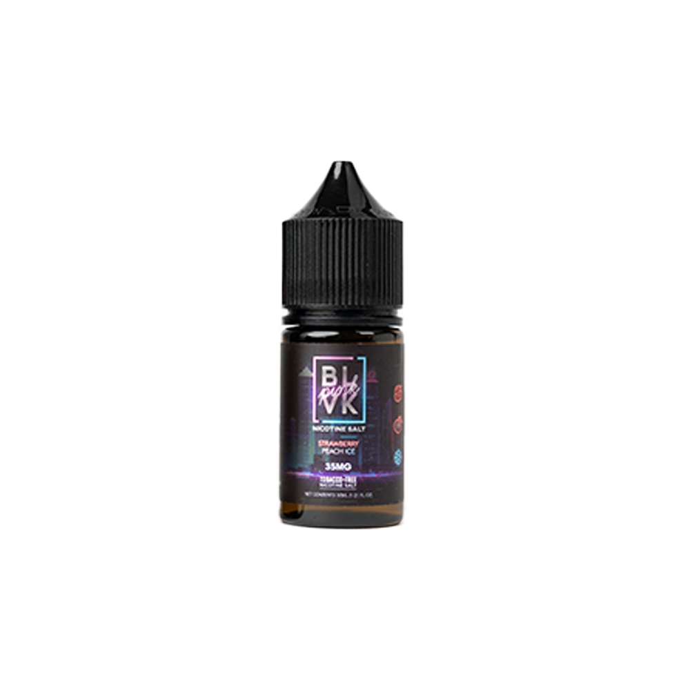 Strawberry Peach Ice (Iced Berry Peach) by BLVK TF-Nic Salt Series 30mL Bottle