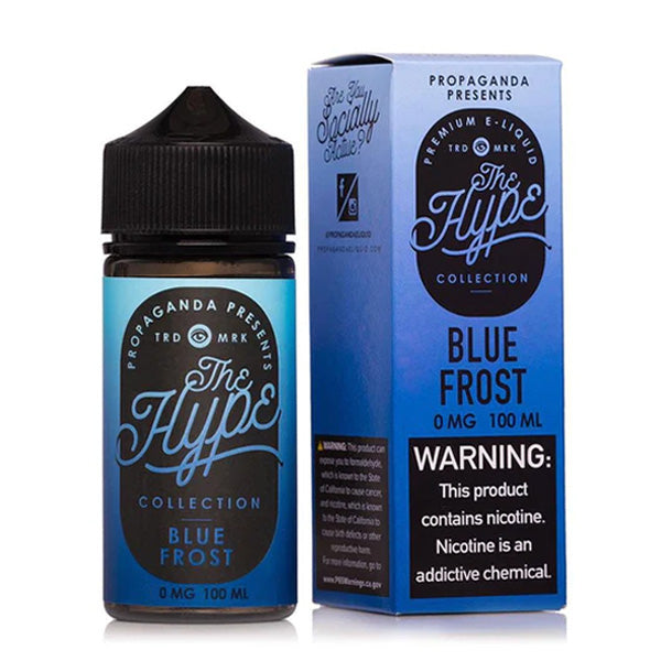 Blue Frost by Propaganda The Hype Collection E-Liquid 100mL with Packaging