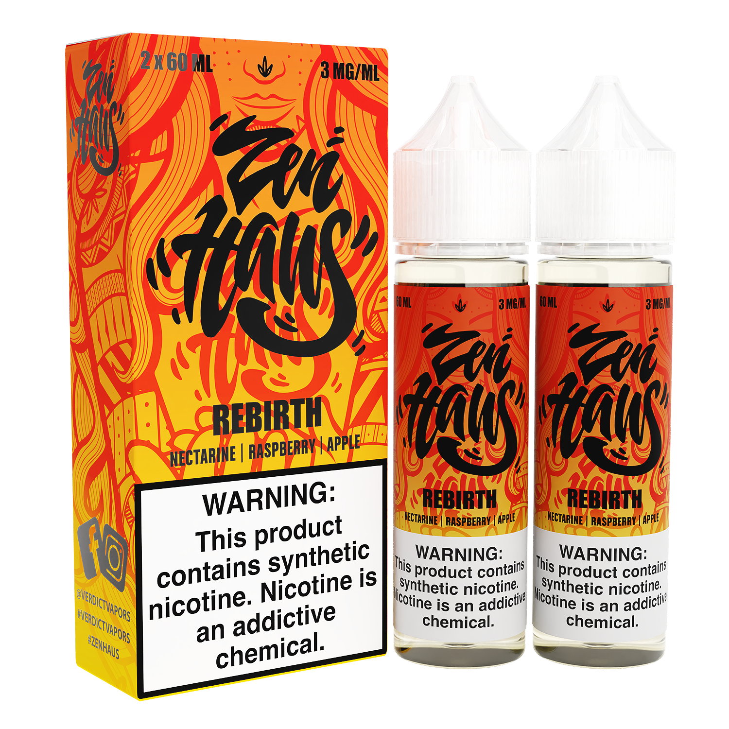 Rebirth by Zen Haus Series 2x60mL with Packaging