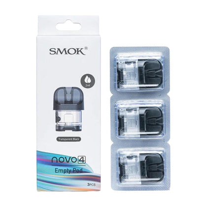 SMOK Novo 4 Replacement Pods 3-Pack black with packaging