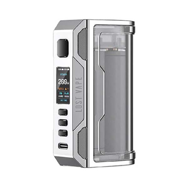 Lost Vape Thelema Quest 200W Mod Stainless Steel Clear