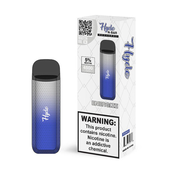 Hyde N-Bar RECHARGE Disposable | 4500 Puffs | 10mL Energize with Packaging