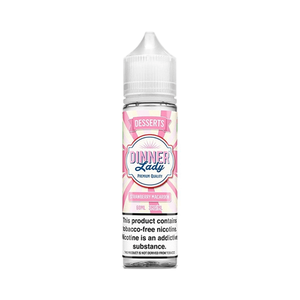 Strawberry Macaroon by Dinner Lady Tobacco-Free Nicotine Series 60mL Bottle