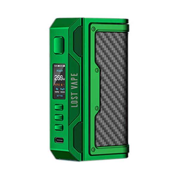 Lost Vape Thelema Quest 200W Mod Green Carbon Fiber 2	