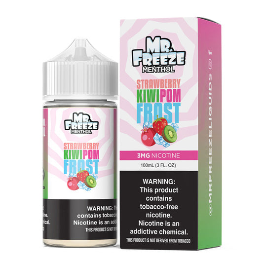 Strawberry Kiwi Pomegranate Frost by Mr. Freeze Tobacco-Free Nicotine Series 100mL with Packaging