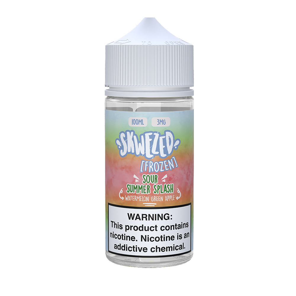 Frozen Sour Summer Splash (Watermelon Green Apple Ice) by Skwezed Series 100mL Bottle Only