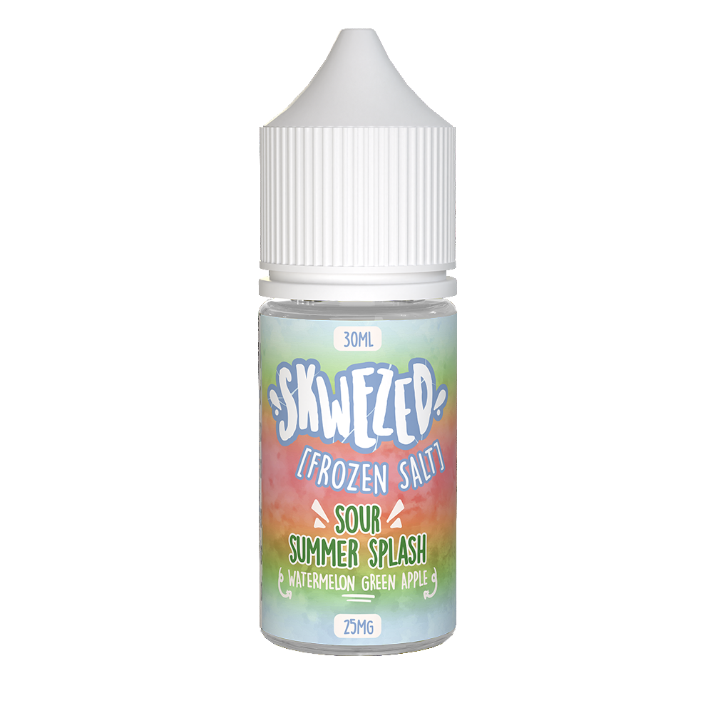 Frozen Sour Summer Splash (Watermelon Green Apple Ice) by Skwezed Salt Series 30mL bottle