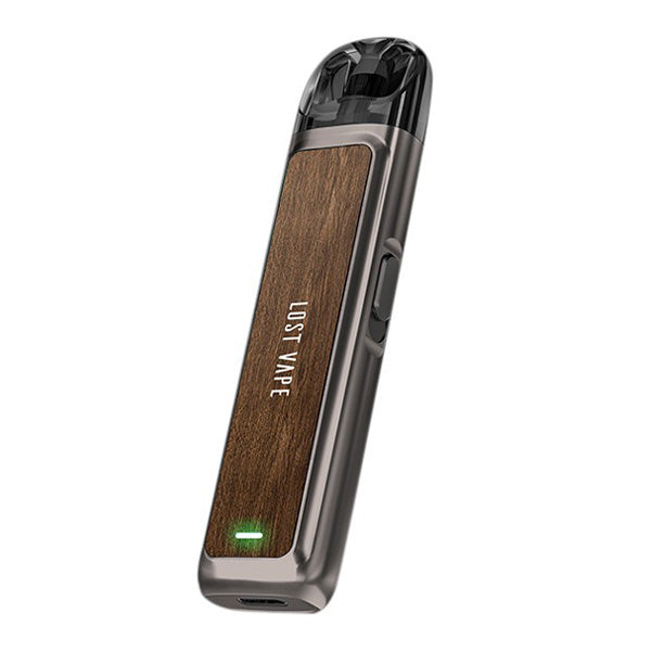 Lost Vape Ursa S Pod Kit 800mAh Gunmetal Walnut Wood 2	