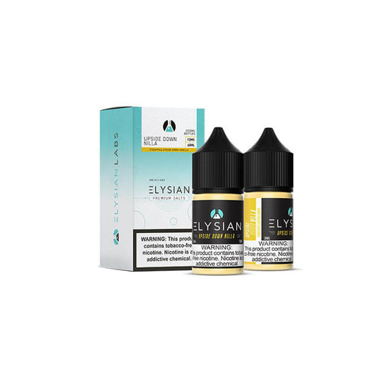 Upside Down Nilla by Elysian Salt Series E-Liquid 60mL (Salt Nic) | 30mL 2-Pack with packaging