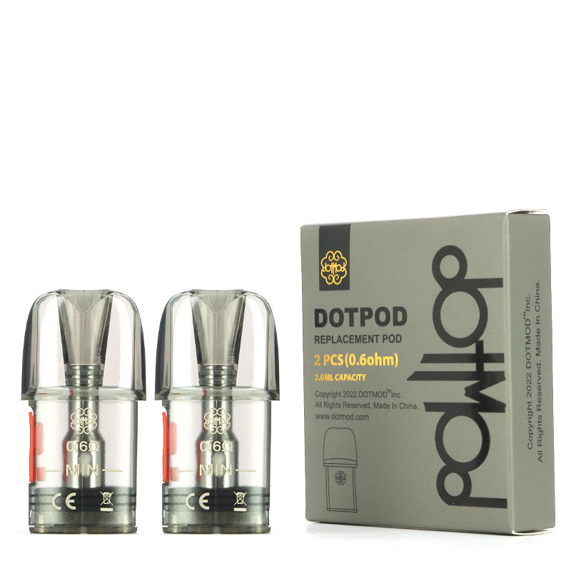 DotMod – dotPod Nano Replacement Pods (2-Pack)  0.6ohm with packaging