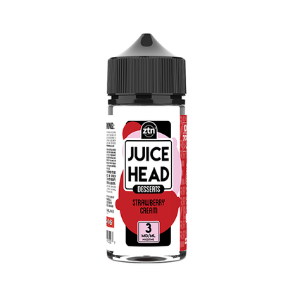 Juice Head Strawberry Cream SubOhm Vape Liquid 100mL 3mg Bottle