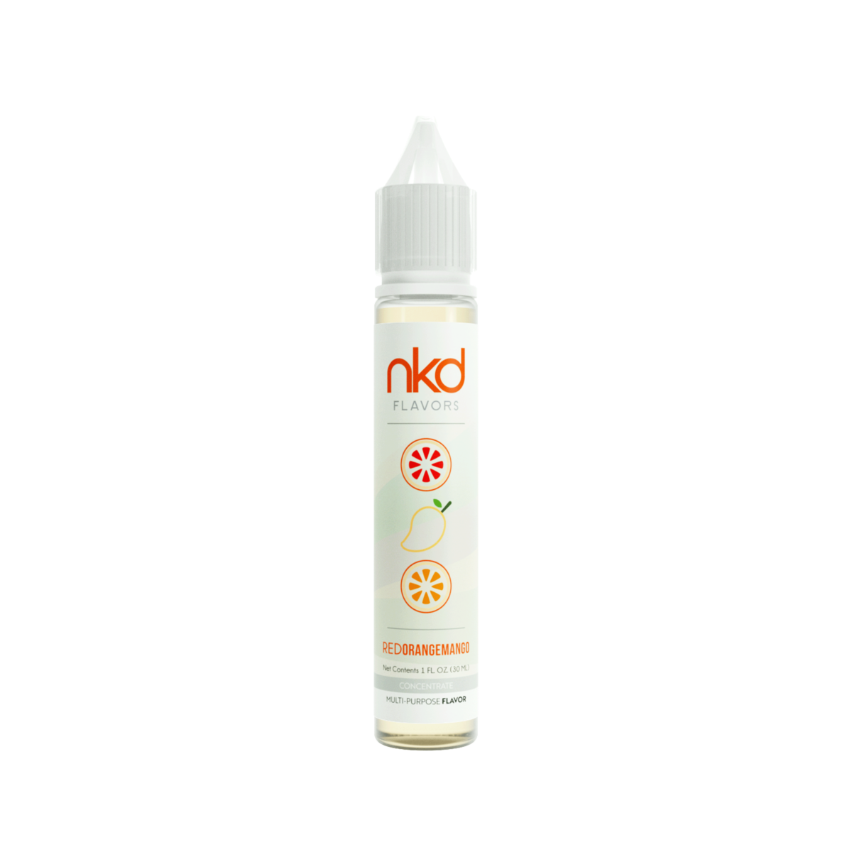 NKD Flavor Concentrate 30mL Bottle Red Orange Mango