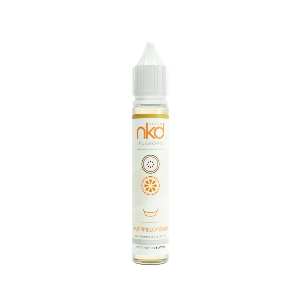 NKD Flavor Concentrate 30mL Bottle Watermelon Orange Cream