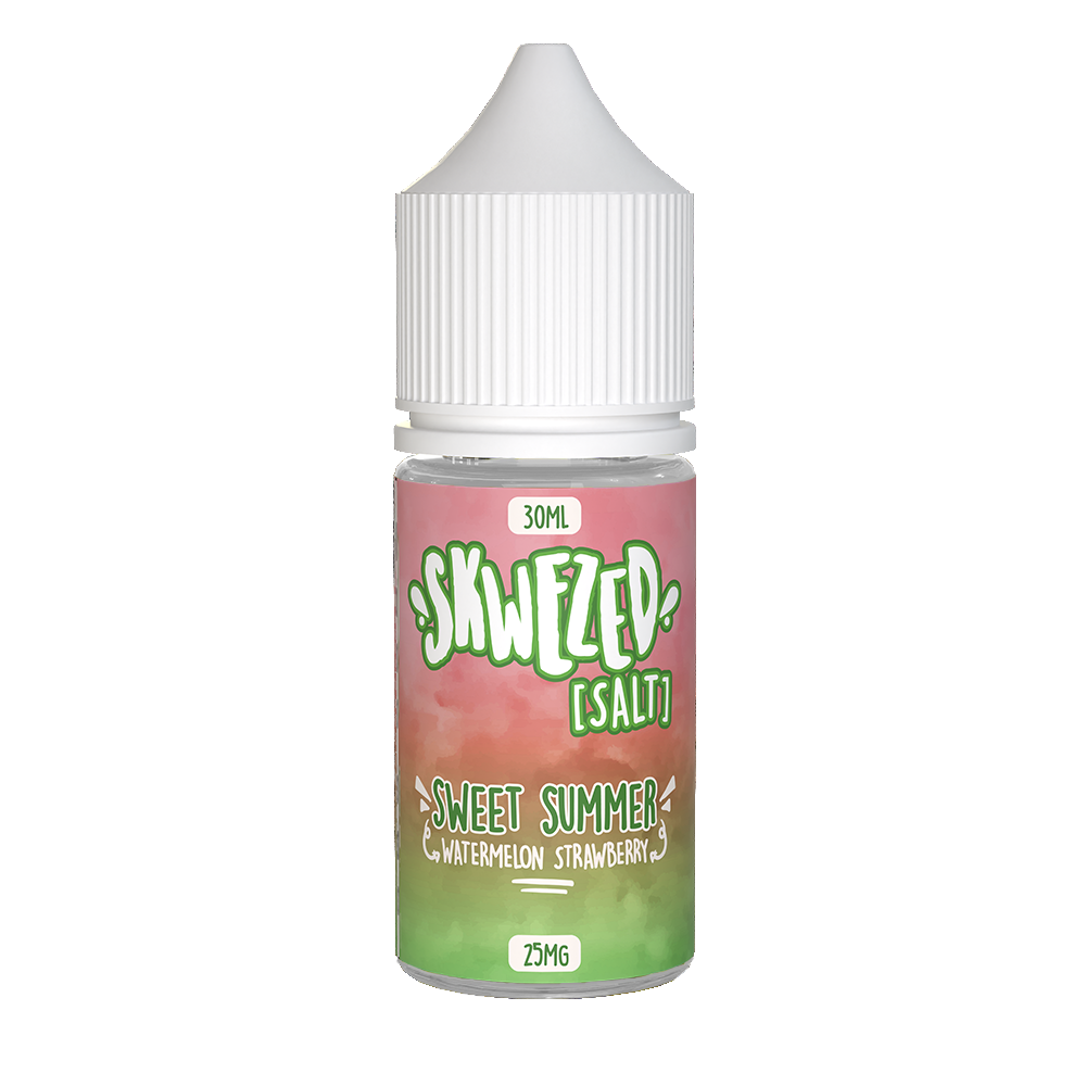 Sweet Summer (Watermelon Strawberry) by Skwezed Salt Series E-Liquid 30mL (Salt Nic) bottle