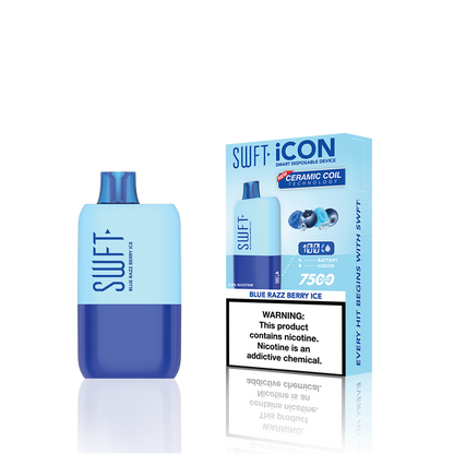 SWFT Icon Disposable | 7500 Puffs | 17mL | 5% Blue Razz Berry Ice	 with Packaging