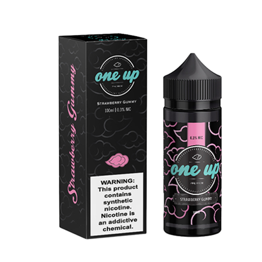 Strawberry Gummy by One Up TFN E-Liquid 100mL (Freebase) with Packaging