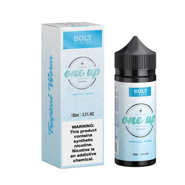 Tropical Worm by One Up TFN E-Liquid 100mL (Freebase) with Packaging