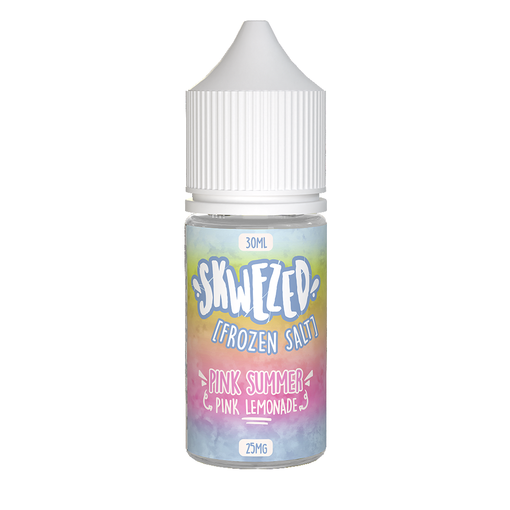 Frozen Pink Summer (Pink Lemonade Ice) by Skwezed Salt Series E-Liquid 30mL (Salt Nic) bottle