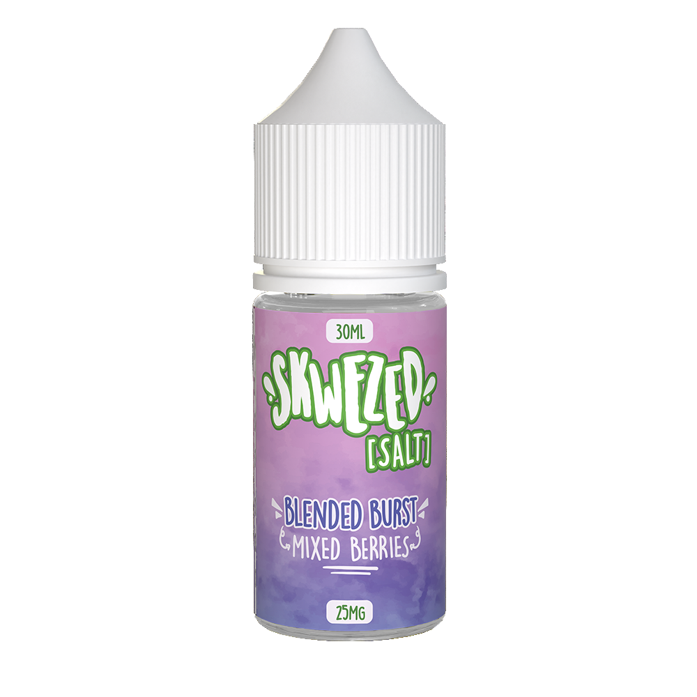 Blended Burst (Mixed Berries) by Skwezed Salt Series E-Liquid 30mL (Salt Nic) bottle