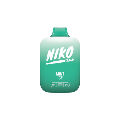 Niko Bar Disposable | 7000 Puffs | 15mL 50mg Mint Ice