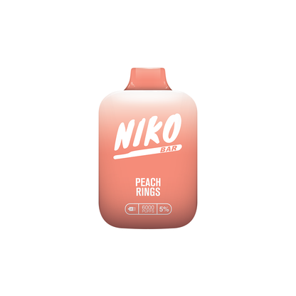 Niko Bar Disposable | 7000 Puffs | 15mL 50mg Peach Rings