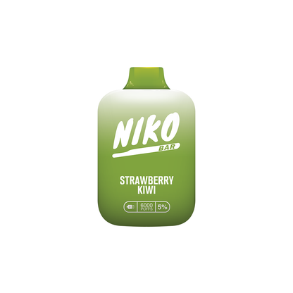 Niko Bar Disposable | 7000 Puffs | 15mL 50mg Strawberry Kiwi