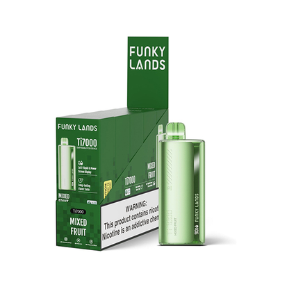 Funky Lands Ti7000 Disposable 7000 Puff 12.8mL 40-50mg Mixed Fruit with Packaging