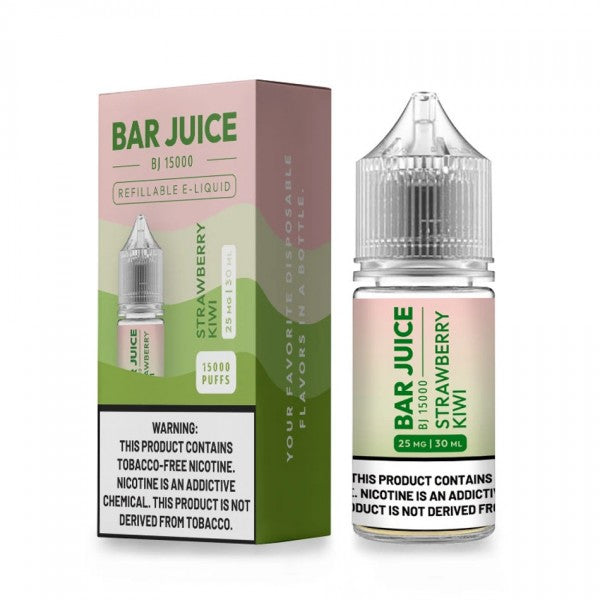 Strawberry Kiwi by Bar Juice BJ15000 Salt Series E-Liquid 30mL (Salt Nic) with Packaging