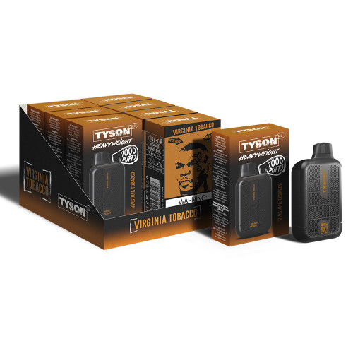 Tyson 2.0 Heavy Weight Disposable | 7000 Puff 15mL | 50mg Virginia Tobacco with Packaging