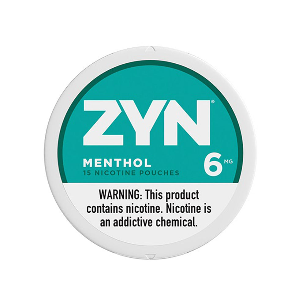 ZYN Nicotine Pouches (15ct Can)(5-Can Pack) Menthol Pouch