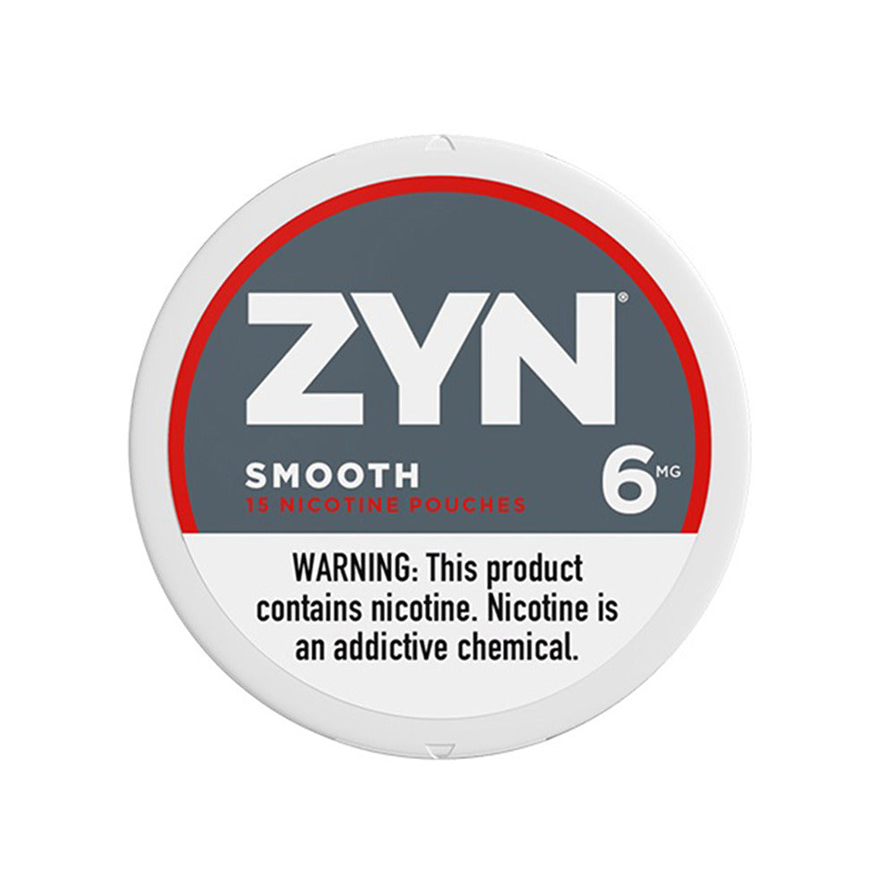 ZYN Nicotine Pouches (15ct Can)(5-Can Pack) Smooth Pouch