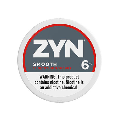 ZYN Nicotine Pouches (15ct Can)(5-Can Pack) Smooth Pouch