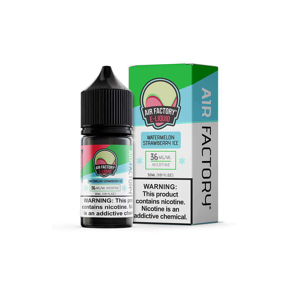 Watermelon Strawberry Ice by Air Factory Salt Series E-Liquid 30mL (Salt Nic) with Packaging