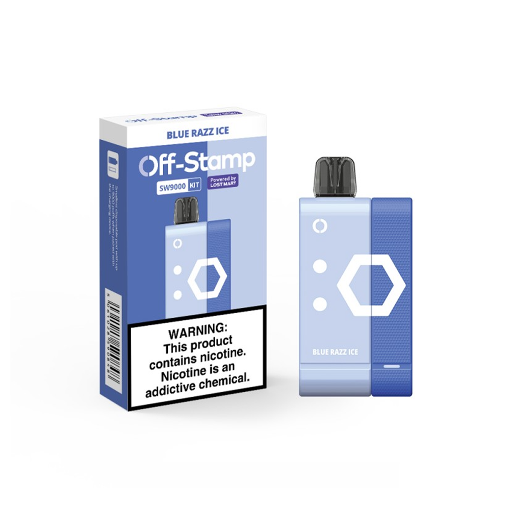 Off Stamp Disposable Kit 9000 Puffs Blue Razz Ice