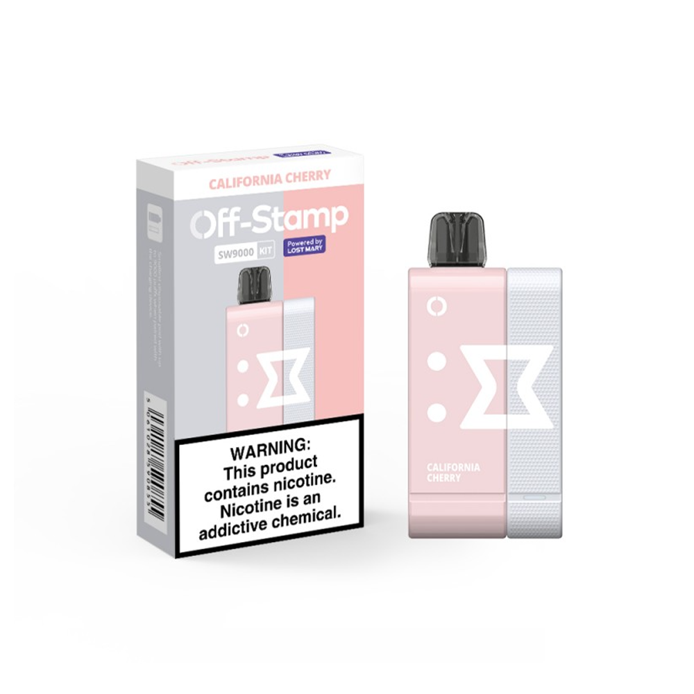 Off Stamp Disposable Kit 9000 Puffs California Cherry