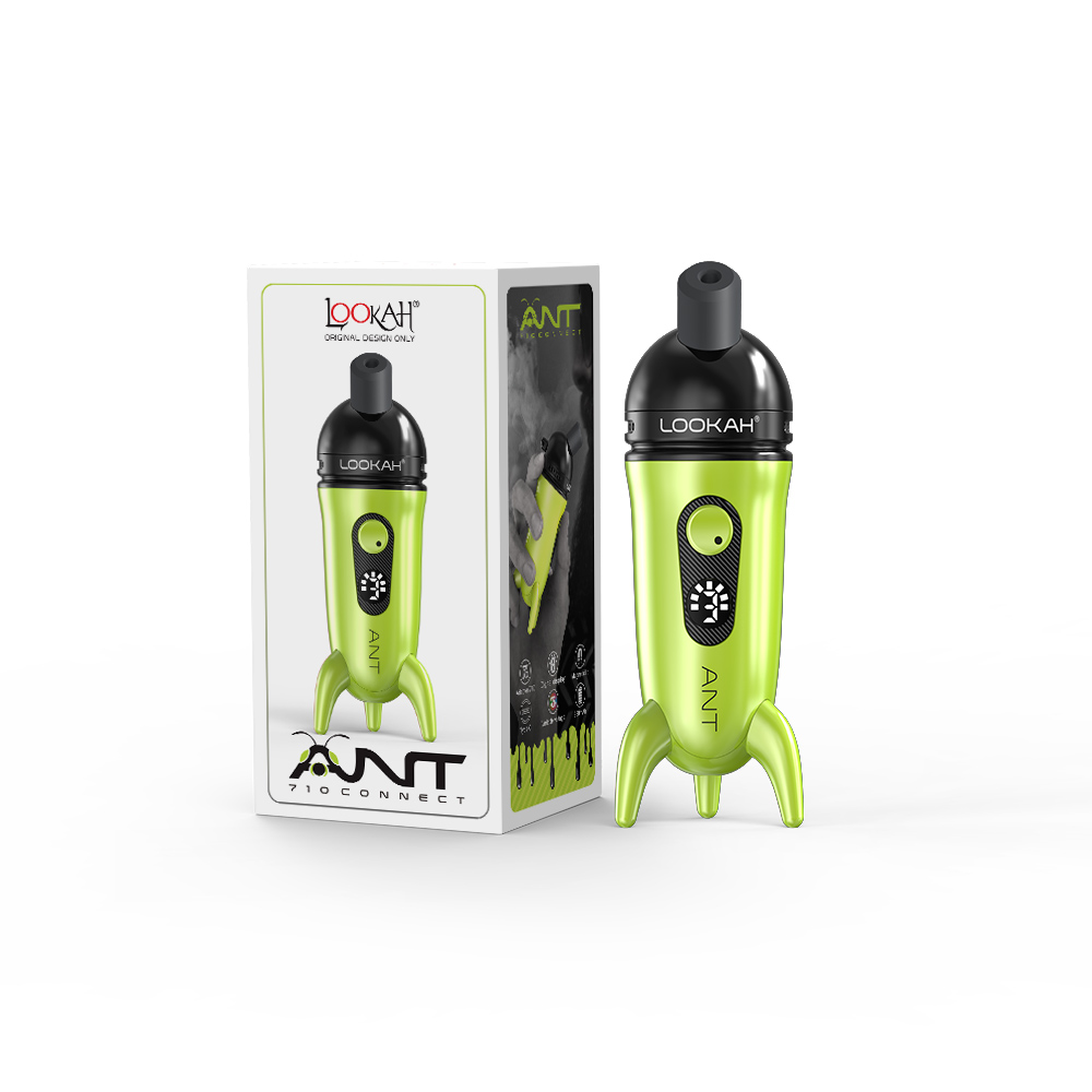 Lookah Ant 710 Battery Mod - Neon Green with packaging