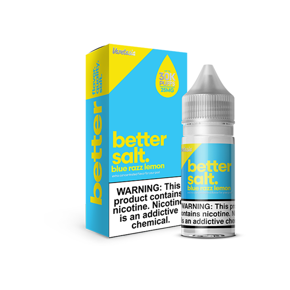 Blue Razz Lemon by Vapetasia Salt Series E-Liquid 30mL (Salt Nic) - 25mg with Packaging