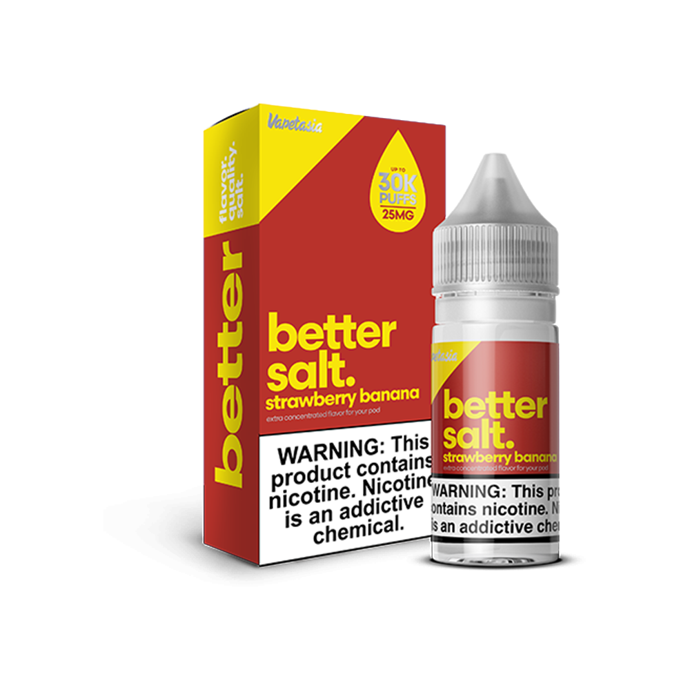 Strawberry Banana by Vapetasia Salt Series E-Liquid 30mL (Salt Nic) - 25mg with Packaging