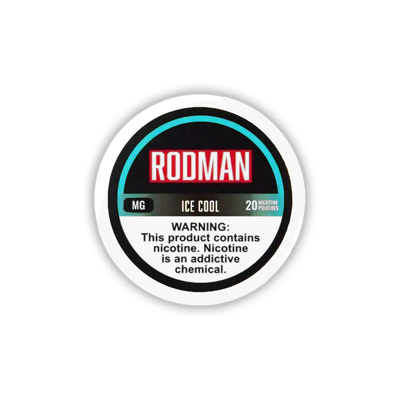 Rodman Nicotine Pouches (20ct Can)(5-Can Pack) | Ice Cool